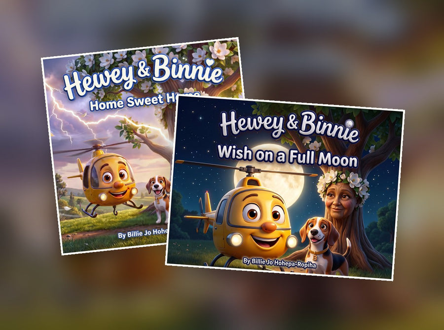 Hewey & Binnie Books 2 and 3: Home Sweet Home and Wish on a Full Moon
